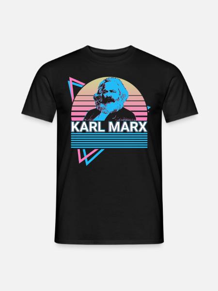 Karl Marx Marxismus Kommunismus Kommunistischer So - Männer T-Shirt - Schwarz
