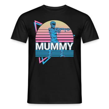 Maman Halloween Retro Gift - T-shirt homme - noir - Devant - AI Model Male 178 light (178cm)