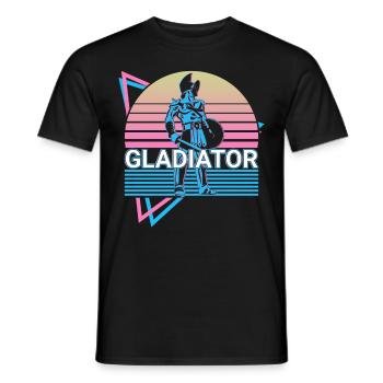 Gladiator Spartaner Sparta Geschenk - Männer T-Shirt - Schwarz - Vorne - AI Model Male 178 light (178cm)