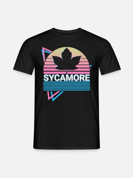 Sycamore Retro Cadeau - T-shirt homme - noir