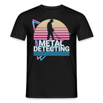 Metalldetektion Metalldetektor Metalldetektoren Ge - Männer T-Shirt - Schwarz - Vorne - AI Model Male 178 light (178cm)