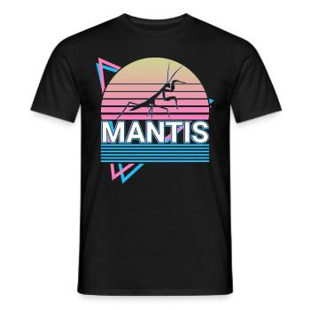 Gottesanbeterin Gottesanbeterin Retro Geschenk - Männer T-Shirt - Schwarz - Vorne - AI Model Male 178 light (178cm)