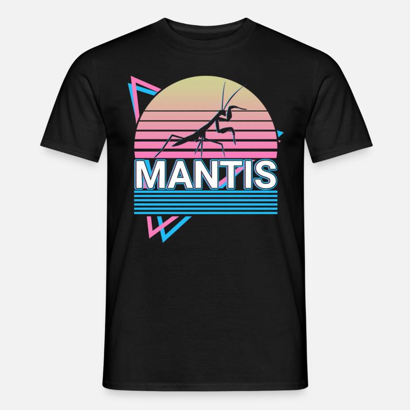 Gottesanbeterin Gottesanbeterin Retro Geschenk - Männer T-Shirt - Schwarz