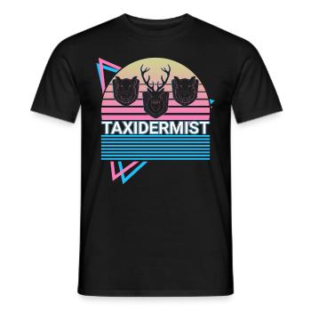 Tierpräparator Taxidermie Retro Geschenk - Männer T-Shirt - Schwarz - Vorne - AI Model Male 178 light (178cm)