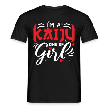 Funny Kaiju Japanese Monster Gift - Men's T-Shirt - black - Front - AI Model Male 178 light (178cm)