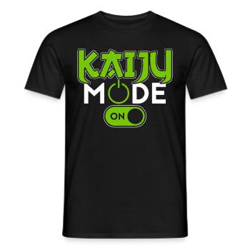 Funny Kaiju Japanese Monster Gift - Men's T-Shirt - black - Front - AI Model Male 178 light (178cm)