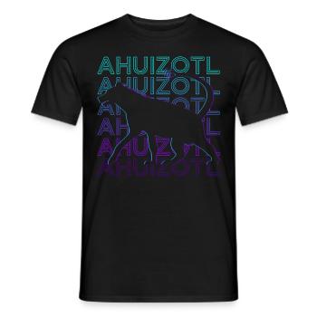 Ahuizotl Azteken Mythologie Maya Retro Geschenk - Männer T-Shirt - Schwarz - Vorne - AI Model Male 178 light (178cm)