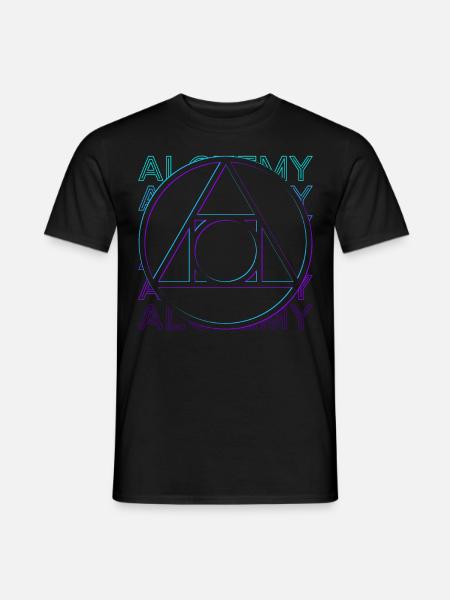 Alchemy Symbol Alchemist Philosophers Stone Retro - Men's T-Shirt - black
