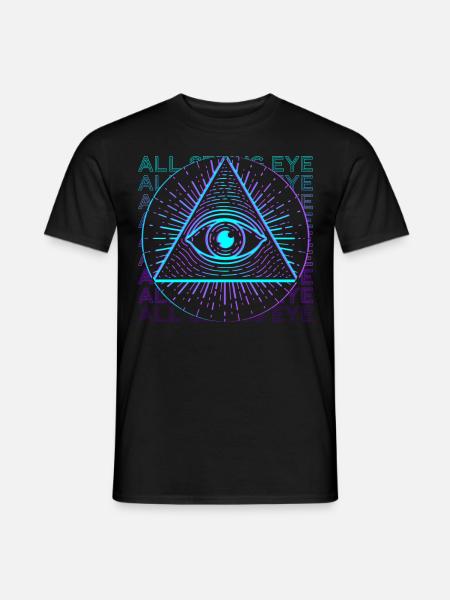 All-seeing Eye Retro Gift - Men's T-Shirt - black