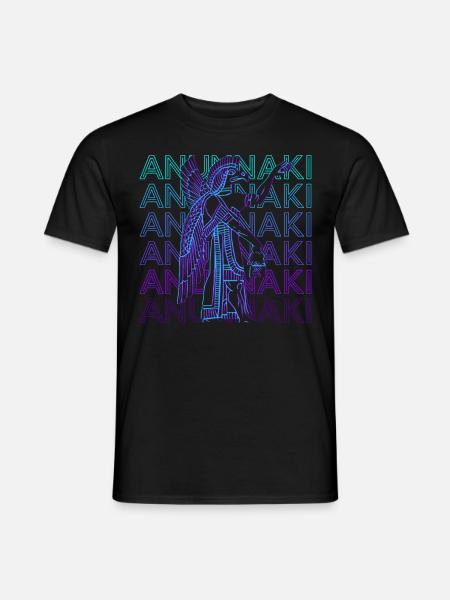 Anunnaki Sumérien Dieu Ancienne Déité Rétro Ge - T-shirt homme - noir