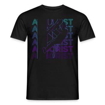 Baumpfleger Baumzucht Retro Geschenk - Männer T-Shirt - Schwarz - Vorne - AI Model Male 178 light (178cm)