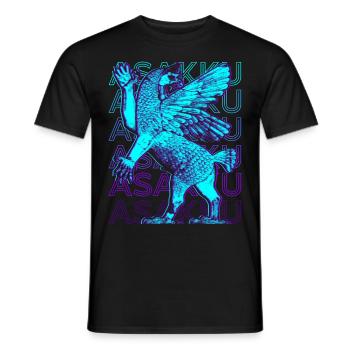 Asakku Babylonian Mythology Retro Gift - Men's T-Shirt - black - Front - AI Model Male 178 light (178cm)