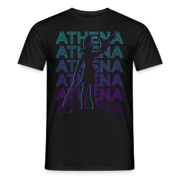 Athena Athena Ancient Goddess Greek Mythology - Men's T-Shirt - black - Front - AI Model Male 178 light (178cm)