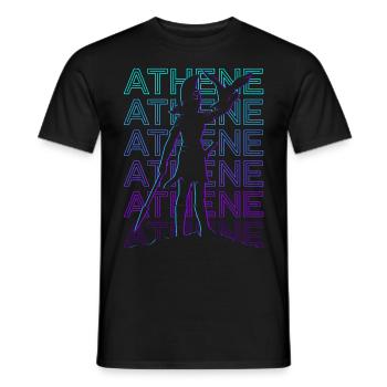 Athena Athena Ancient Goddess Greek Mythology - Men's T-Shirt - black - Front - AI Model Male 178 light (178cm)