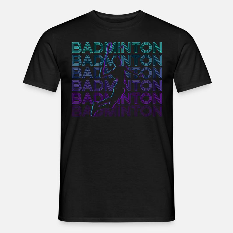 Badminton Player Retro Gift - Men's T-Shirt - black