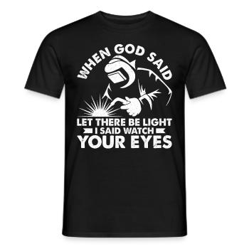 Lustiger Schweißer Schweißer Geschenk - Männer T-Shirt - Schwarz - Vorne - AI Model Male 178 light (178cm)