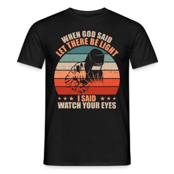 Lustiger Schweißer Schweißer Geschenk - Männer T-Shirt - Schwarz - Vorne - AI Model Male 178 light (178cm)