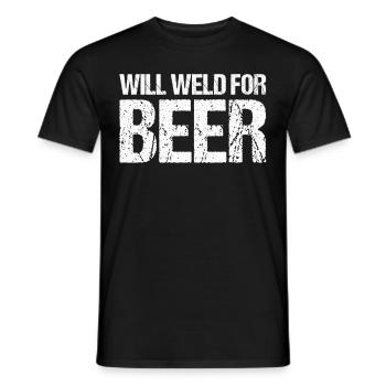 Lustiger Schweißer Schweißer Geschenk - Männer T-Shirt - Schwarz - Vorne - AI Model Male 178 light (178cm)
