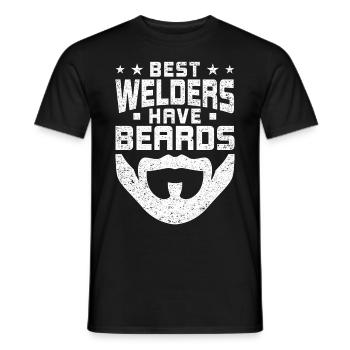 Funny Welder Welder Gift - Men's T-Shirt - black - Front - AI Model Male 178 light (178cm)