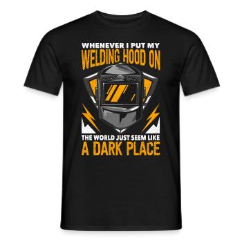 Lustiger Schweißer Schweißer Geschenk - Männer T-Shirt - Schwarz - Vorne - AI Model Male 178 light (178cm)