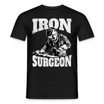 Lustiger Schweißer Schweißen Schweißer Geschenk - Männer T-Shirt - Schwarz - Vorne - AI Model Male 178 light (178cm)