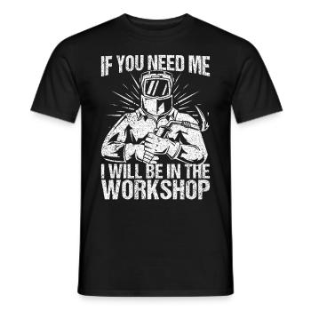Funny Welder Welder Gift - Men's T-Shirt - black - Front - AI Model Male 178 light (178cm)