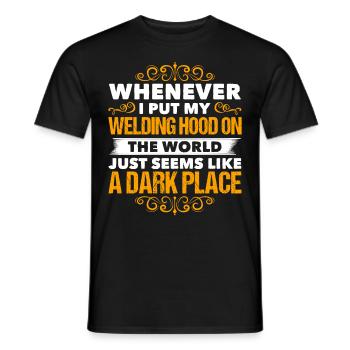 Funny Welder Welder Gift - Men's T-Shirt - black - Front - AI Model Male 178 light (178cm)