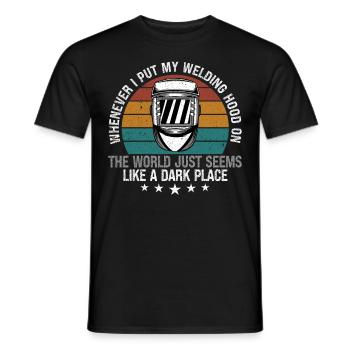 Lustiger Schweißer Schweißer Geschenk - Männer T-Shirt - Schwarz - Vorne - AI Model Male 178 light (178cm)