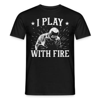 Lustiger Schweißer Schweißer Geschenk - Männer T-Shirt - Schwarz - Vorne - AI Model Male 178 light (178cm)