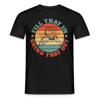 Funny Welder Welding Retro Gift - Men's T-Shirt - black - Front - AI Model Male 178 light (178cm)