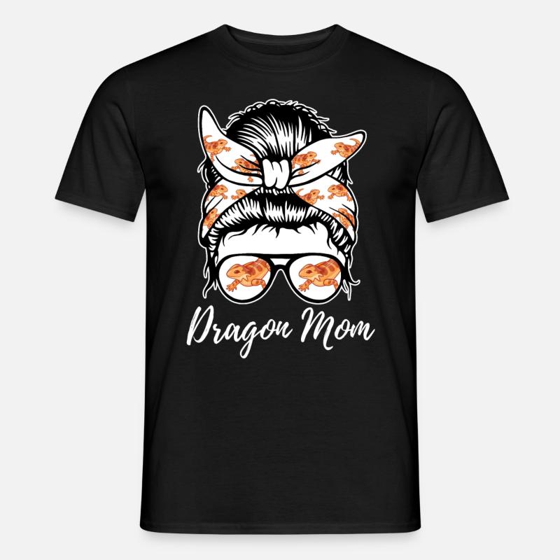 Bearded Dragon Lizard Gift - Men’s T-shirt - black