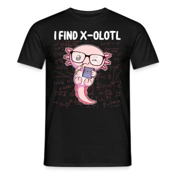 Drôles Mathématiques Kawaii Axolotl Mathématiques Gesch - T-shirt homme - noir - Devant - AI Model Male 178 light (178cm)