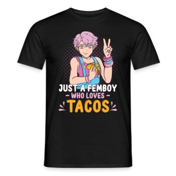 Femboy Gift - Men's T-Shirt - black - Front - AI Model Male 178 light (178cm)