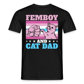 Funny Femboy Gift - Men's T-Shirt - black - Front - AI Model Male 178 light (178cm)