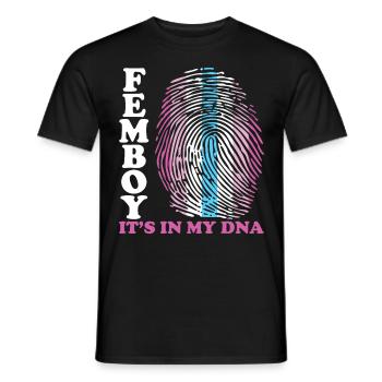 Lustiges Femboy-Flaggen-Geschenk - Männer T-Shirt - Schwarz - Vorne - AI Model Male 178 light (178cm)