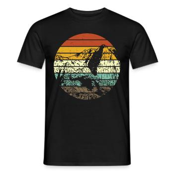 Machu Picchu Pérou Inca Rétro Vintage Cadeau - T-shirt homme - noir - Devant - AI Model Male 178 light (178cm)
