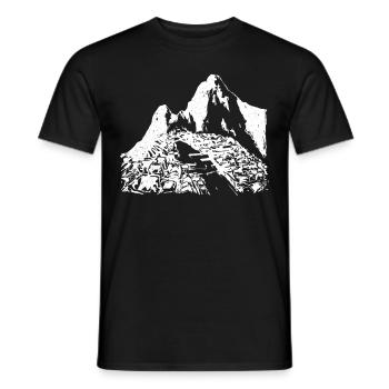 Machu Picchu Peru Inca Gift - Men's T-Shirt - black - Front - AI Model Male 178 light (178cm)