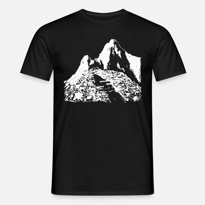 Machu Picchu Peru Inka Geschenk - Männer T-Shirt - Schwarz