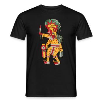 Xipe Totec Aztec God Nahuatl Maya Inca Tol - Men's T-Shirt - black - Front - AI Model Male 178 light (178cm)