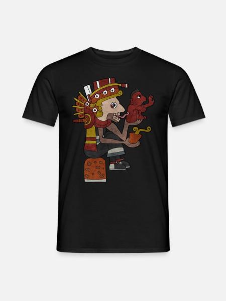 Mictlantecuhtli Gott des Todes Azteken Gott Maya I - Männer T-Shirt - Schwarz
