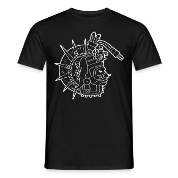 Tonatiuh Aztekengott Sonnengott Maya Inka Tolteken - Männer T-Shirt - Schwarz - Vorne - AI Model Male 178 light (178cm)