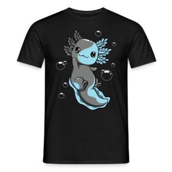 Autosexuelle Flagge Axolotl Haufen Kawaii - Männer T-Shirt - Schwarz - Vorne - AI Model Male 178 light (178cm)