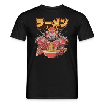 Cyborg Robot Ramen Noodles Cyber Punk Cyber - Männer T-Shirt - Schwarz - Vorne - AI Model Male 178 light (178cm)