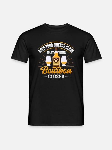 Bourbon-Design n Bourbon-Trinker - Männer T-Shirt - Schwarz