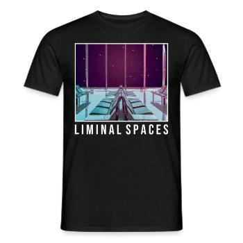 Anemoiacore Ästhetischer Grenzraum Weirdcore - Männer T-Shirt - Schwarz - Vorne - AI Model Male 178 light (178cm)