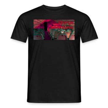 Anemoiacore Ästhetischer Grenzraum Weirdcore - Männer T-Shirt - Schwarz - Vorne - AI Model Male 178 light (178cm)