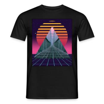 Anemoiacore Ästhetischer Grenzraum Weirdcore - Männer T-Shirt - Schwarz - Vorne - AI Model Male 178 light (178cm)
