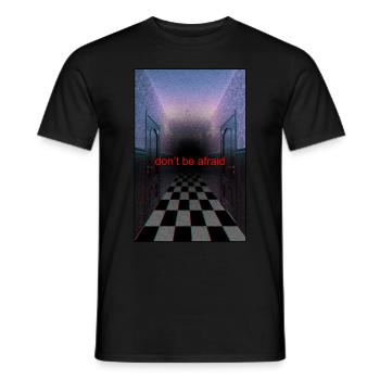 Anemoiacore Ästhetischer Grenzraum Weirdcore - Männer T-Shirt - Schwarz - Vorne - AI Model Male 178 light (178cm)