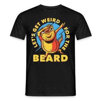 Dabbing Bearded Dragon Dabber - Men's T-Shirt - black - Front - AI Model Male 178 light (178cm)