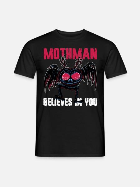 Mothman Cryptid Cryptozoology - Men's T-Shirt - black
